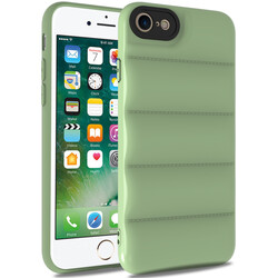 Apple iPhone 8 Kılıf Zore Kasis Kapak Açık Yeşil