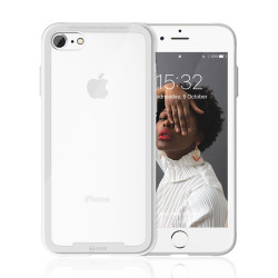 Apple iPhone 8 Kılıf Roar Glassoul Airframe Kapak Beyaz