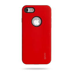 Apple iPhone 8 Kılıf Roar Rico Hybrid Kapak Kırmızı