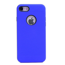 Apple iPhone 8 Kılıf Zore Youyou Silikon Kapak Mavi