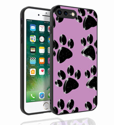 Apple iPhone 8 Plus Case Patterned Camera Protected Glossy Zore Nora Cover NO3