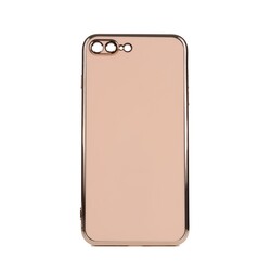 Apple iPhone 8 Plus Case Zore Bark Cover Rose Gold