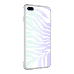Apple iPhone 8 Plus Case Zore M-Blue Patterned Cover Zebra No1