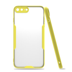 Apple iPhone 8 Plus Case Zore Parfe Cover Yellow