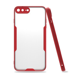 Apple iPhone 8 Plus Case Zore Parfe Cover Red