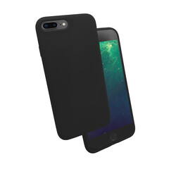 Apple iPhone 8 Plus Case Zore Silk Silicon Black