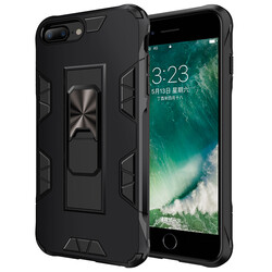 Apple iPhone 8 Plus Case Zore Volve Cover Black