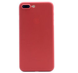Apple iPhone 8 Plus Kılıf Zore 1.Kalite PP Silikon Kırmızı