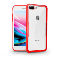 Apple iPhone 8 Plus Kılıf Zore Craft Arka Kapak Kırmızı