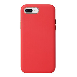 Apple iPhone 8 Plus Kılıf Zore Eyzi Kapak Kırmızı