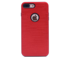 Apple iPhone 8 Plus Kılıf Zore New Youyou Silikon Kapak Kırmızı