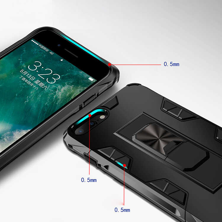 Apple iPhone 8 Plus Kılıf Zore Volve Kapak - 7