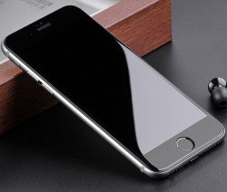 Apple iPhone 8 Zore 3D Latte Cam Ekran Koruyucu Siyah