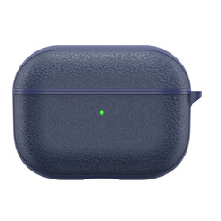 Apple Airpods Pro Case Wiwu Calfskin Case Navy blue