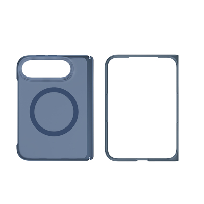 Apple iPhone Duo Case M-safe Charging Feature Matte Hard PC Back Wlons Vena Cover Navy blue