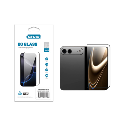 Apple iPhone Duo (Fold) Go Des OG Glass Antistatic Tempered Glass Screen Protector Şeffaf