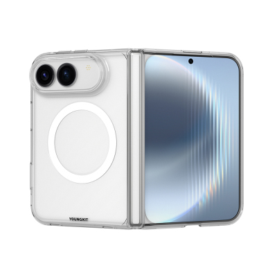 Apple iPhone Duo Kılıf M-safe Şarj Özellikli 2in1 Youngkit Clear Serisi Kapak Şeffaf