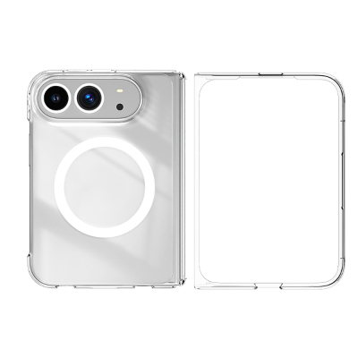 Apple iPhone Duo Kılıf M-safe Şarj Özellikli Transparan Sert PC Wlons Pita Kapak Şeffaf