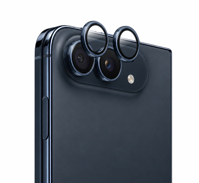 Apple iPhone Duo Mohseven Sapphire One by One Alüminyum Safir Kamera Lens Koruyucu Lacivert