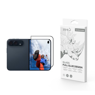 Apple iPhone Duo Zore Rika Premium Temperli Cam Ekran Koruyucu Şeffaf