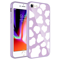 Apple iPhone SE 2020 Case Camera Protected Patterned Hard Silicone Zore Epoksi Cover NO6