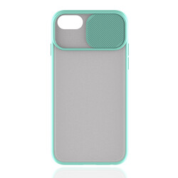 Apple iPhone SE 2020 Case Zore Lensi Cover Turquoise