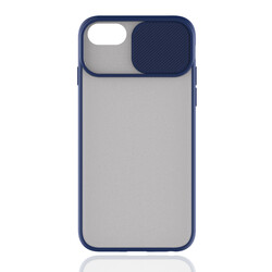 Apple iPhone SE 2020 Case Zore Lensi Cover Navy blue