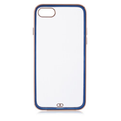 Apple iPhone SE 2020 Case Zore Voit Clear Cover Navy blue