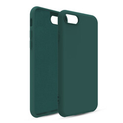 Apple iPhone SE 2020 Kılıf Zore Oley Kapak Koyu Yeşil