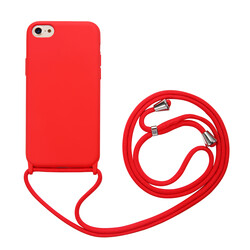 Apple iPhone SE 2020 Kılıf Zore Ropi Kapak Kırmızı