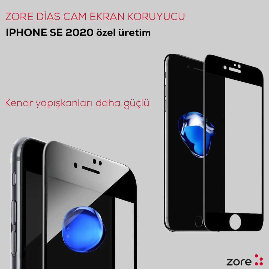 Apple iPhone SE 2020 Zore Dias Cam Ekran Koruyucu - 3