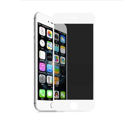 Apple iPhone SE 2020 Zore Rika Premium Privacy Temperli Cam Ekran Koruyucu Beyaz
