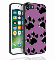 Apple iPhone SE 2022 Case Patterned Camera Protected Glossy Zore Nora Cover NO3