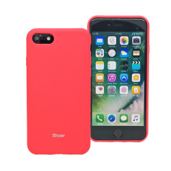 Apple iPhone SE 2022 Case Roar Jelly Cover Dark Pink