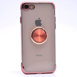 Apple iPhone SE 2022 Case Zore Gess Silicon Rose Gold