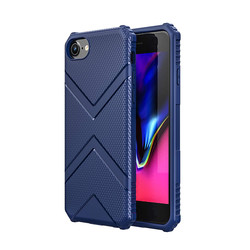 Apple iPhone SE 2022 Case Zore Hank Silicon Navy blue