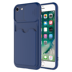 Apple iPhone SE 2022 Case ​Zore Kartix Cover Navy blue