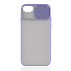 Apple iPhone SE 2022 Case Zore Lensi Cover Lila