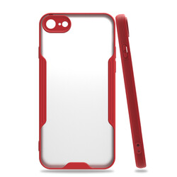 Apple iPhone SE 2022 Case Zore Parfe Cover Red