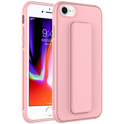 Apple iPhone SE 2022 Case Zore Qstand Cover Pink