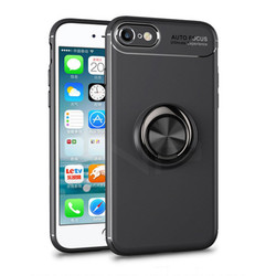 Apple iPhone SE 2022 Case Zore Ravel Silicon Cover Black
