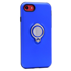 Apple iPhone SE 2022 Case Zore Ring Youyou Cover Blue