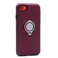 Apple iPhone SE 2022 Case Zore Ring Youyou Cover Plum