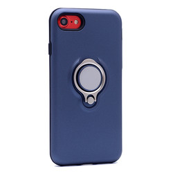 Apple iPhone SE 2022 Case Zore Ring Youyou Cover Navy blue