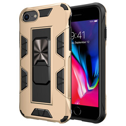 Apple iPhone SE 2022 Case Zore Volve Cover Gold