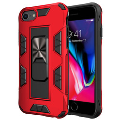 Apple iPhone SE 2022 Case Zore Volve Cover Red