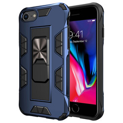 Apple iPhone SE 2022 Case Zore Volve Cover Navy blue