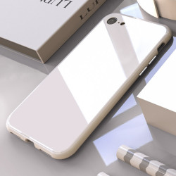 Apple iPhone SE 2022 Kılıf Voero 360 Magnet Kapak Beyaz