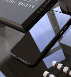 Apple iPhone SE 2022 Kılıf Voero 360 Magnet Kapak Siyah