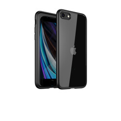 Apple iPhone SE 2022 Kılıf Zore Hom Silikon Siyah